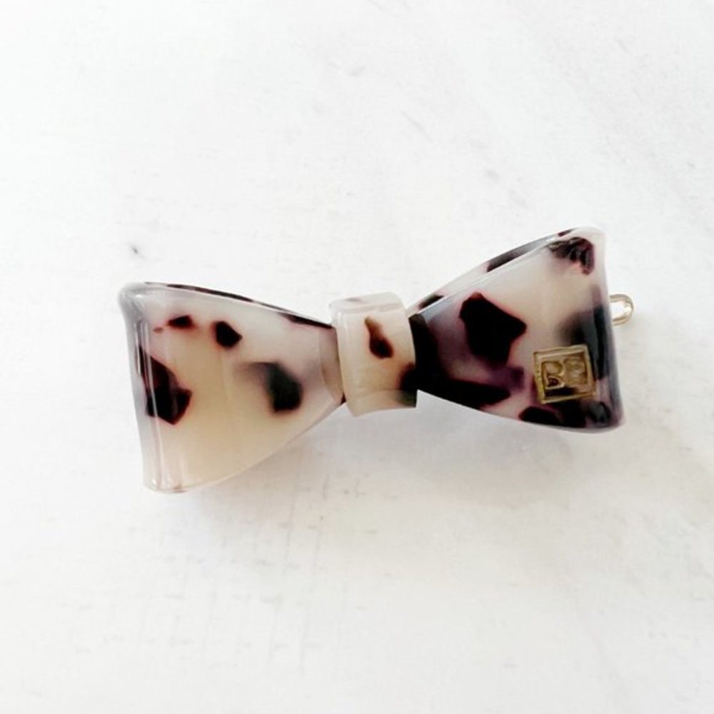 4/$25 BaubleBar Bow Hair Clip Tortoise
